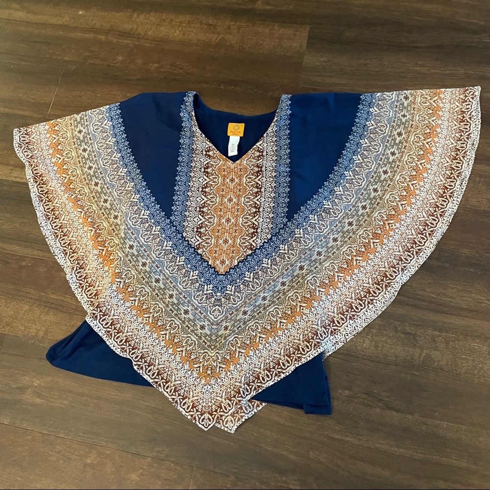 Ruby Rd Poncho Style Shirt